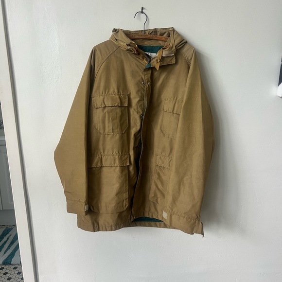 Vintage Woolrich Beige Men’s Parka 1980’s Woolrich Jacket 80’s Utility Jacket - Picture 2 of 11